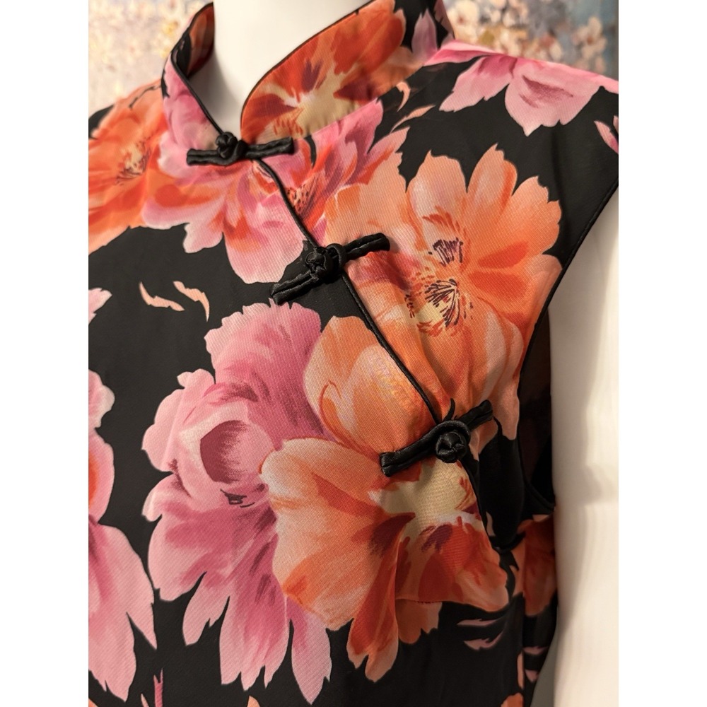 Asian Insp. Studio I Ladies Floral Top And Skirt Matching Set Sz 14 Retro Girly